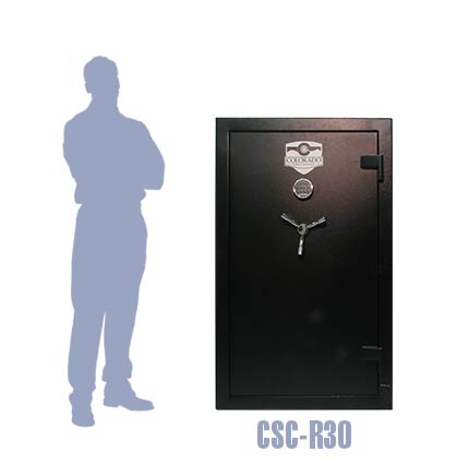 Closed View of Colorado Safe Company Gun Safe Model CSC-R30