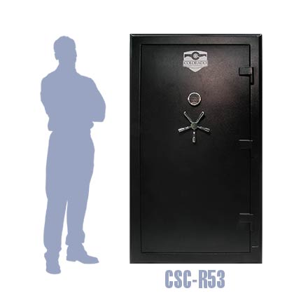 Closed View of Colorado Safe Company Gun Safe Model CSC-R53