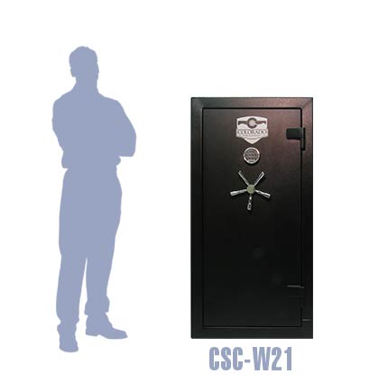 Closed View of Colorado Safe Company Gun Safe Model CSC-W21